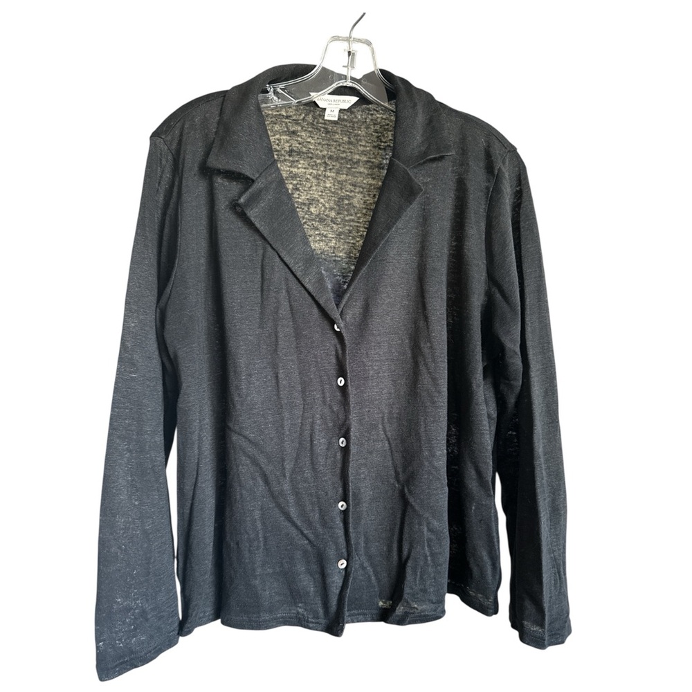 Banana Republic 100% Linen cardigan size M NWOT D0065